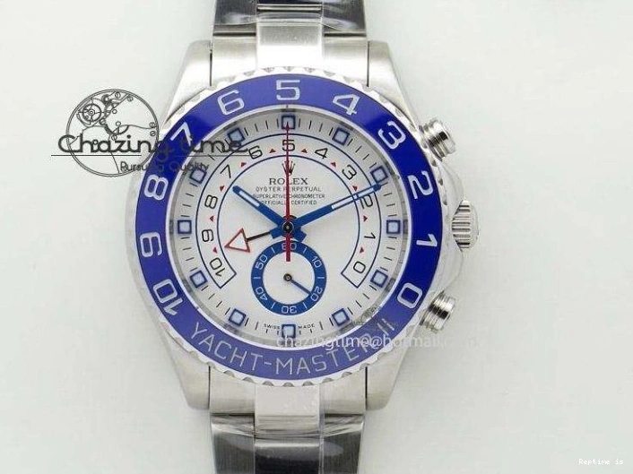 0104 Submariner 40mm White Ceramic 5GF Best Edition Dark Blue Dial on Blue Rubber Strap SA DailyWear 2486